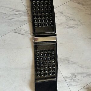 Black Studded Belt